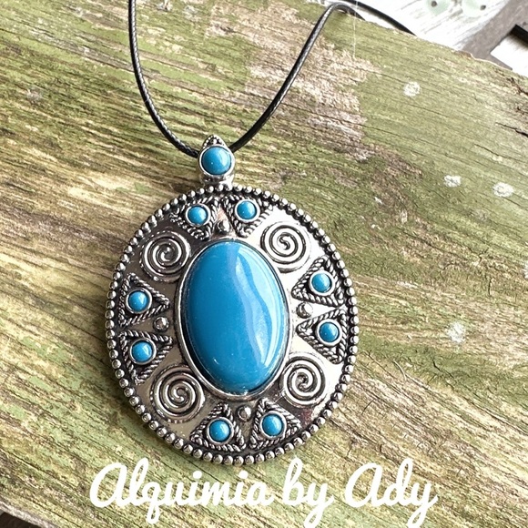 Alquimia by Ady Silver and Blue Necklace - Picture 1 of 2